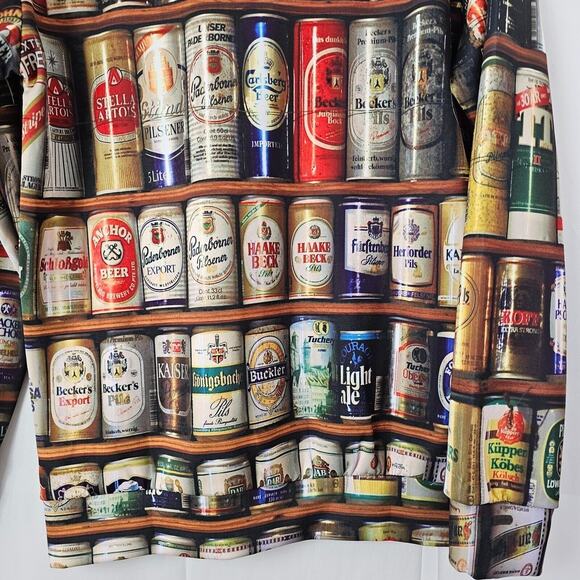 Beer Can Collector Sweatshirt Mens XL Can All Over Print Crew Neck Long Sleeve - Picture 6 of 8